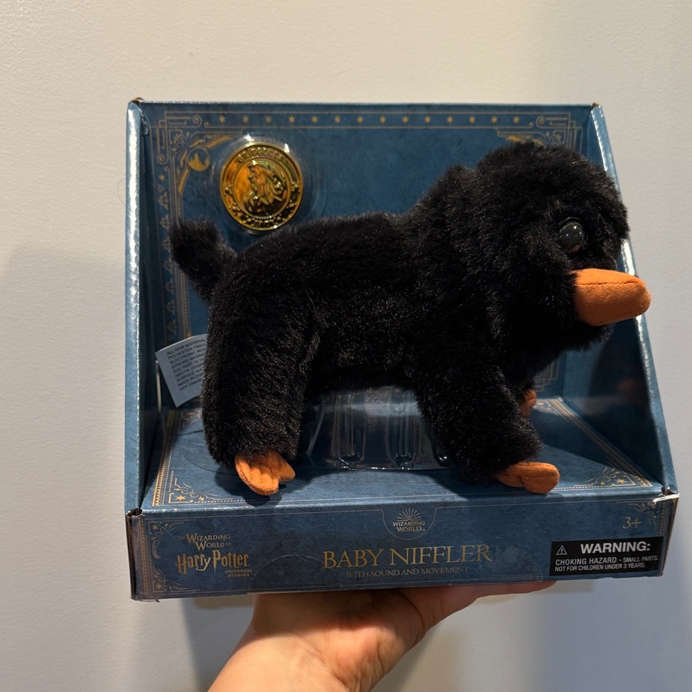 Warner Bros. Baby Niffler Plush - Black and Orange